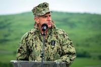 Admiral Robert Burke in Cincu, Romania